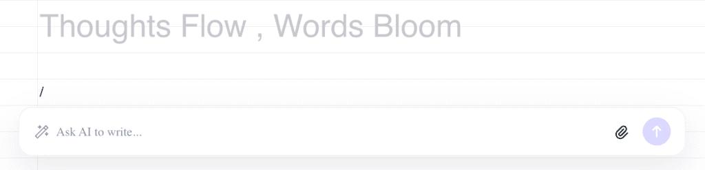 Using '/' to prompt for an article